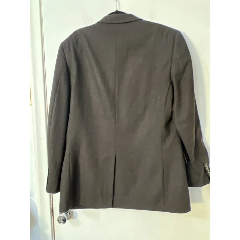 Club Room Macys Brown Blazer Jacket Sport‎ Coat Silk Wool Cashmere  Mens 44R